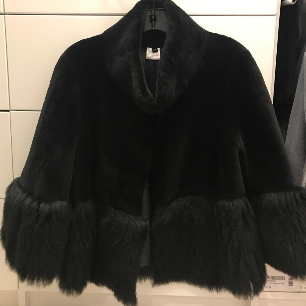 New Belle Fare Fur and Leather Reversible Coat